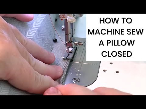 How To Machine Sew A Pillow Closed
