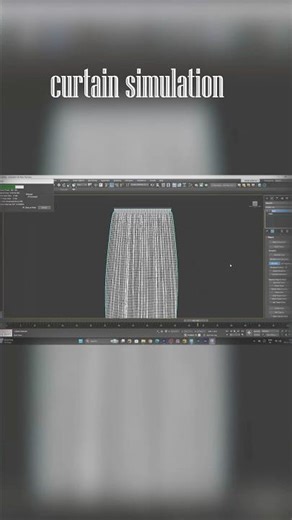 Curtains modling in 3ds max #shortsviral #3dsmaxtutorial