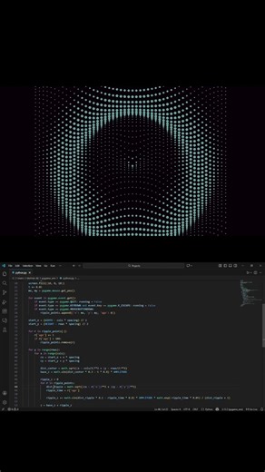 Ripple Effect #python #coding #pythonprogramming #asmr #gaming