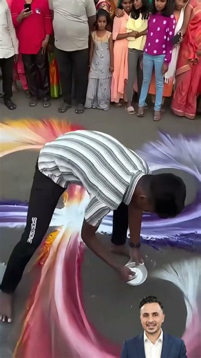 Er malt mit seinen Händen – DAS Ergebnis ist unglaublich! 😱🎨