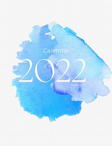 2022 Watercolour Digital Calendar Download - Etsy UK