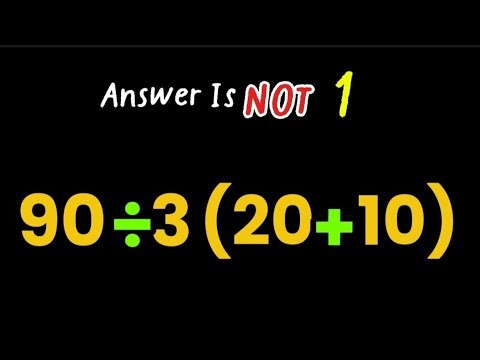 Can you get the right answer to this tricky math problem!