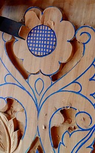 Easy carving Flower #woodwork #flower #art #woodcarving #tutorial | UP wood art