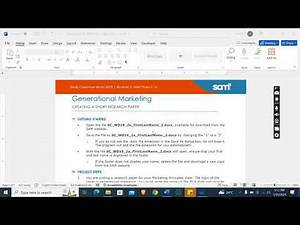 Word Module 2 sam project 1a | Shelly Cashman Word 2019 | Generational Marketing #samproject1a