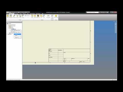 Inventor 2011 - Editing the Title Block