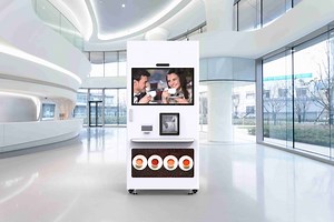 [Hot Item] Fully Automatic Ice Coffee Vending Machine with Big Touch Screen