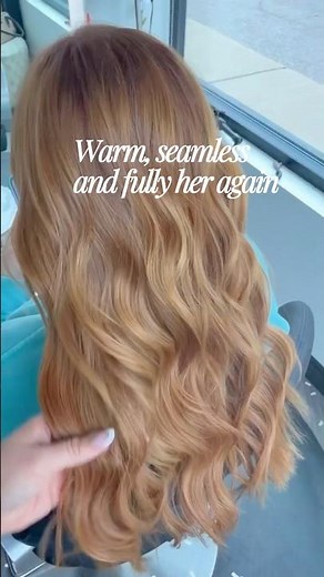 Root Touch-Up + Extension Move-Up Transformation | Strawberry Blonde Color Refresh