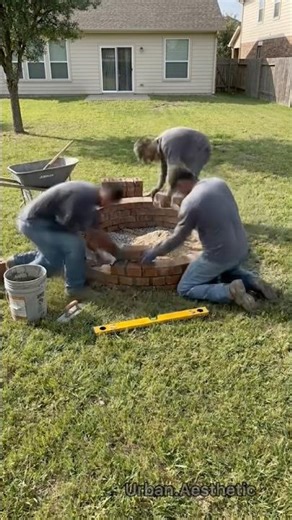 This Brick Grill Build is Oddly Satisfying #diy #construction #backyard