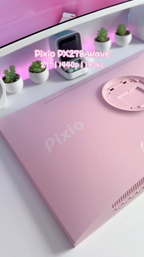 The prettiest pastel pink monitor in existence ✨🩷 Changing out my vertical monitor for the new @Pixio Gaming 🖥️ PX278 Wave in PINKKK! 🌸 the pastel pink on this monitor is the perfect shade and since I’m back in my pink era, it matches my current setup so nicely 🤍 Features: •27 inches •1440p resolution •180hz refresh rate •Fast IPS panel •Built in speakers The PX278 Wave also comes in pastel blue, white, and black and retails for $229.99 USD! Thank you so much to Pixio for sending this monito