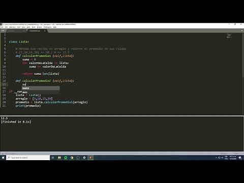 Cómo programar una lista (arreglo o vector) en Python y obtener el promedio