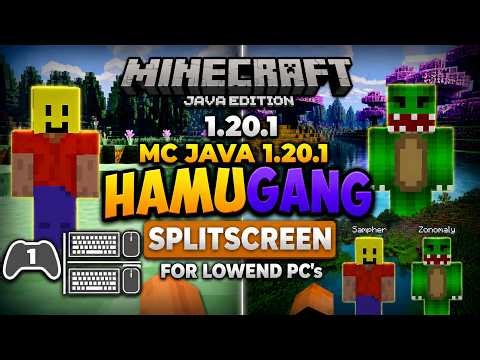Splitscreen MC 1.20.1 For Lowend PCs #shorts #gaming #video #minecraft #Hamugang #HamuGank #AllKinds