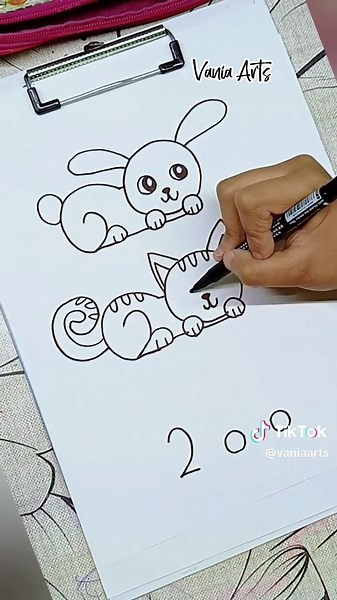 Cómo dibujar con números #dibujo #easydrawing #drawings #sketch #draw