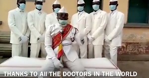 In new video, viral Ghana coffin dancers warn everyone to ‘stay home or dance with us’