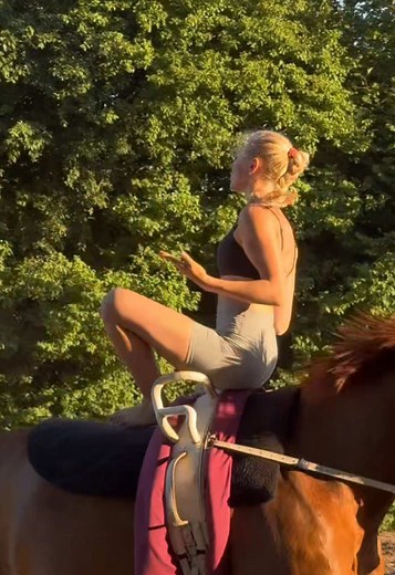 Vaulting Skills of Equestrian Girls