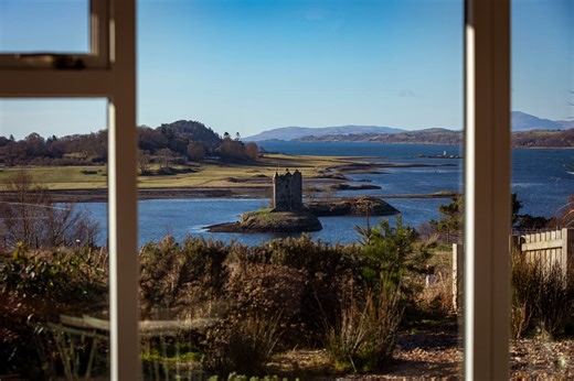 Storehouse and cafe with stunning Scottish loch and castle views opens to visitors