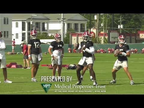 Alabama QBs Jalen Milroe, Austin Mack throwing bombs during practice