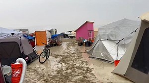 Videos show Burning Man festival after heavy rain