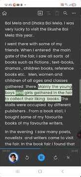 My visit to a book fair (paragraph)