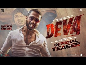 Deva | Official Teaser l Shahid Kapoor | Pooja Hegde | Rosshan Andrrews | In Cinemas 31st January