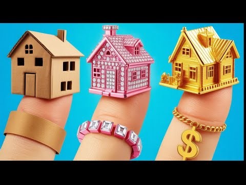 Get Creative! 🏠 CARDBOARD HOUSE FOR DOLLS! IMPRESSIVE TRANSFORMATION by 123GO!