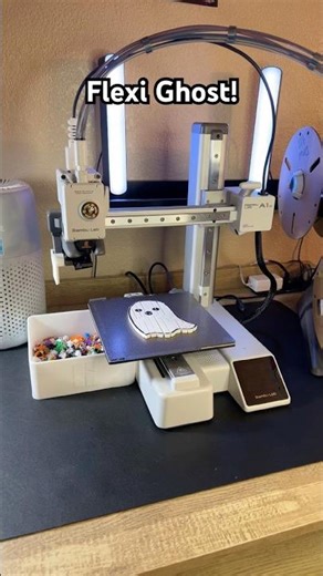 3-D printed ￼Flexi Ghost! #shorts #3dprinting