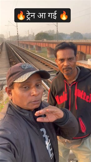 Train is running this man body #shorts #viral