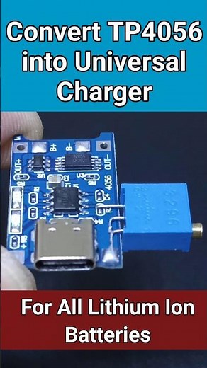 TP4056 3.7V Battery Charger Modification