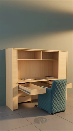 Ultimate Small Space Hack: The Hideaway Desk Bed System is Hiding a Secret... 🤫 #shorts