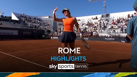 Emma Raducanu: Brit defeats lucky loser Jil Teichmann at Italian Open in Rome with impressive display