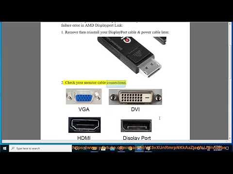 Fix The system has detected a link failure error in AMD Displayport Link