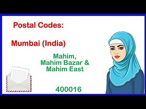 Postal Code of Mahim and Mahim Bazar and Mahim East Mumbai City of India Zip code list Maharashtra
