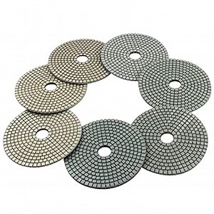 6" Wet Diamond Polishing Pads - Sanding and Polishing Tile Stone Marble Granite Concrete Ceramics Glass 7Set