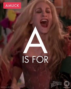 Before you mention it, I took some liberty with the letter X. 😇 Watch Hocus Pocus TOMORROW at 4:40pm/3:40c on Freeform. | 31 Nights of Halloween