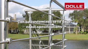 Dolle PA2ab 42 in. x 1-1/2 in Anthracite side mount post 86019