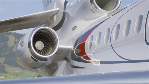 43K views · 673 reactions | #Falcon8X lands with watch-like precision in Switzerland. | Dassault Falcon | Facebook