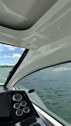 Estevão piloting the speedboat