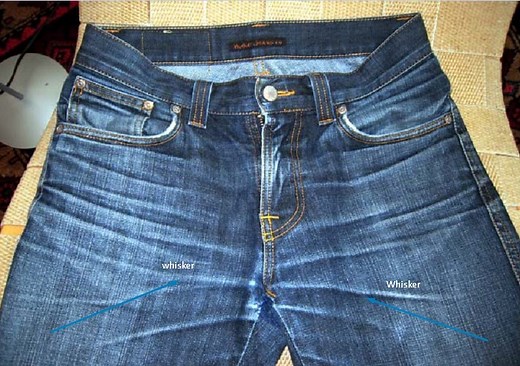 Denim Dry Processes – Whiskering , Laser Whiskering , Hand Scraping, Grinding, Destroy, 3D Crinkle