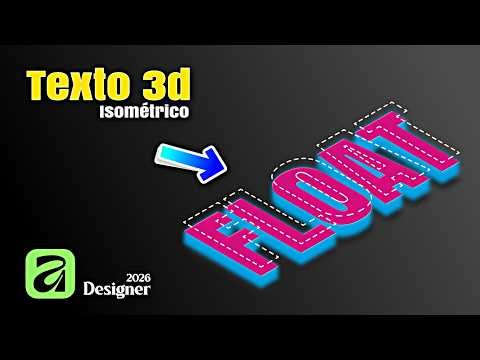 Cómo Crear un Texto 3D Isométrico en Affinity by Canva Tutorial Paso a Paso 2026