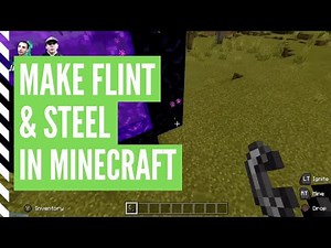 How To Make FLINT AND STEEL In Minecraft
