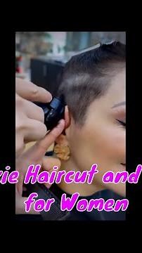Short Pixie Haircut and Hairstyle for women | Very Short clippers cutting tips & techniques