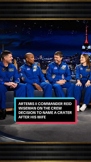 Artemis II Commander Reid Wiseman on Naming Crater for Wife