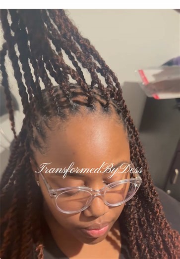 Mini twists but make it ginger 🍂✨ Booking link in bio #minitwist #kchairstylist #kcbraider #naturalhair #cleanparts