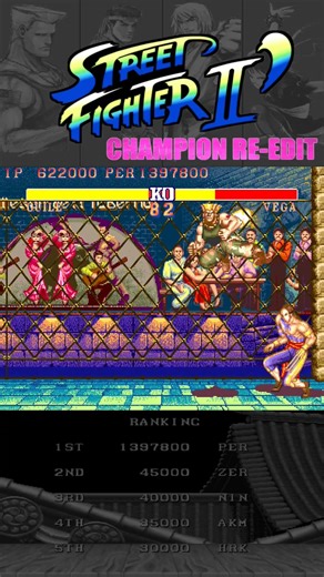 Guile x Vega | STREET FIGHTER II' CHAMPION RE-EDIT #streetfighter #sf2 #shorts #スト２