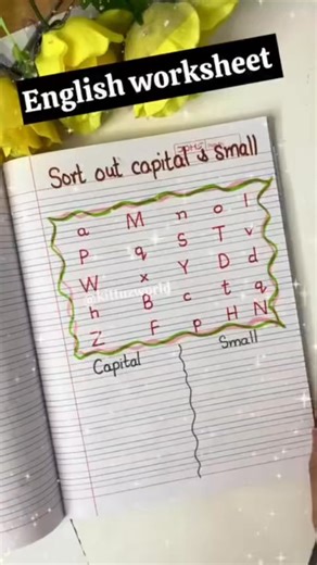 🔤 Capital vs Small Letter Sorting Activity!A fun and simple way to help kids identify and differentiate between capital and small alphabets. Great for early literacy and letter recognition practice! 📝✨Try this engaging worksheet at home or in class.📄 Designed by @kittu_zworld#EnglishWorksheet #CapitalLetters #SmallLetters #AlphabetSorting #EarlyLiteracy #PreschoolLearning #KindergartenWorksheets #DIYWorksheets #FunLearning #HomeschoolActivities #KittuZWorld #LetterRecognition #MontessoriAtHom