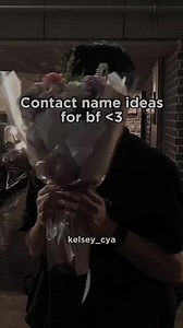 1.8K views · 15K reactions | "contact name ideas for Bf"<3殺 . . . #nameideas #ideas #aesthitic #fypreels #reelsfb #reelsviral #foryoupage | Jelly Tolero Idol | Facebook