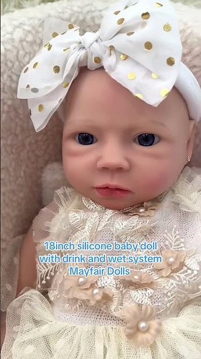 18inch full body silicone baby doll girl with drink and wet system #reborndoll #rebornbaby #newborn