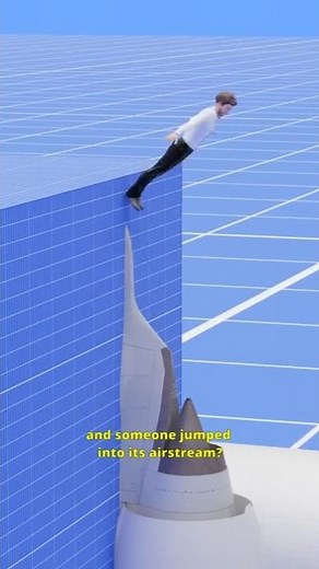 What happens if you jump into the blast of a vertical jet engine?