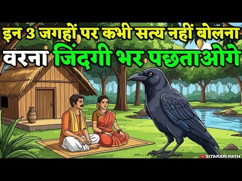 एक कव्वे ने बताया इन 3 जगहों पर कभी सत्य नहीं बोलना वरना जीवन भर पछ्ताओगे। |