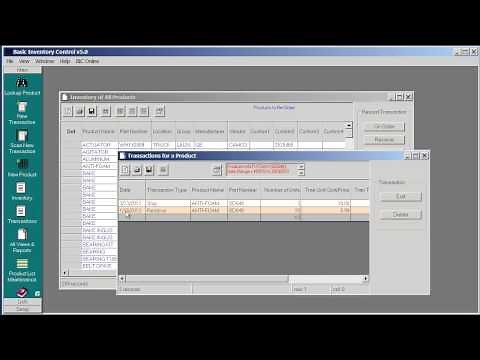 Basic Inventory Control Desktop - Inventory Transaction Reports