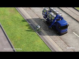 Automatic waste collection for glass and metal